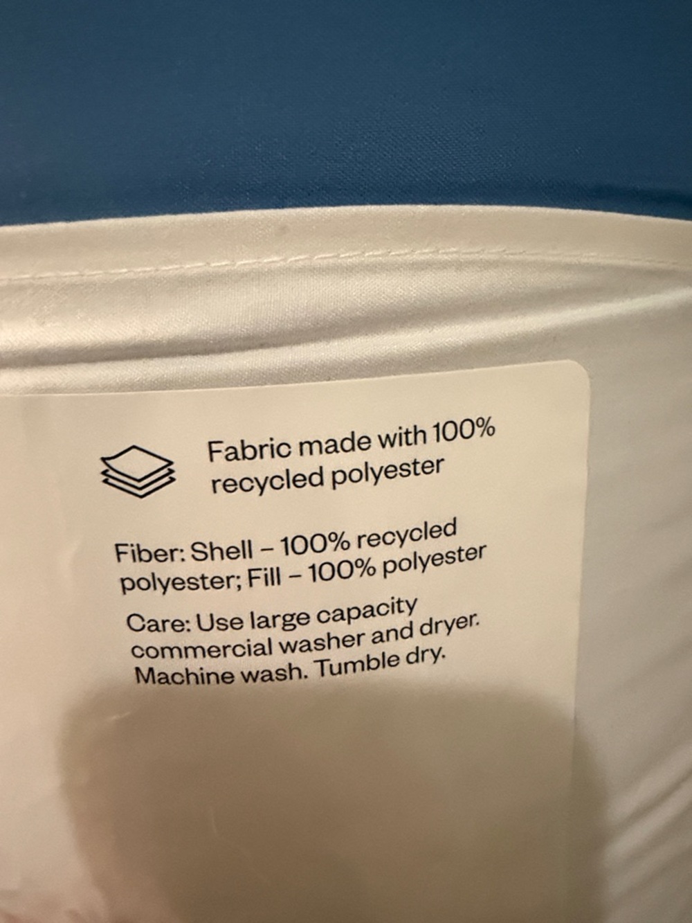 Room Essentials Sky Blue Faux Shearling Comforter full/queen NEW - Picture 6 of 7